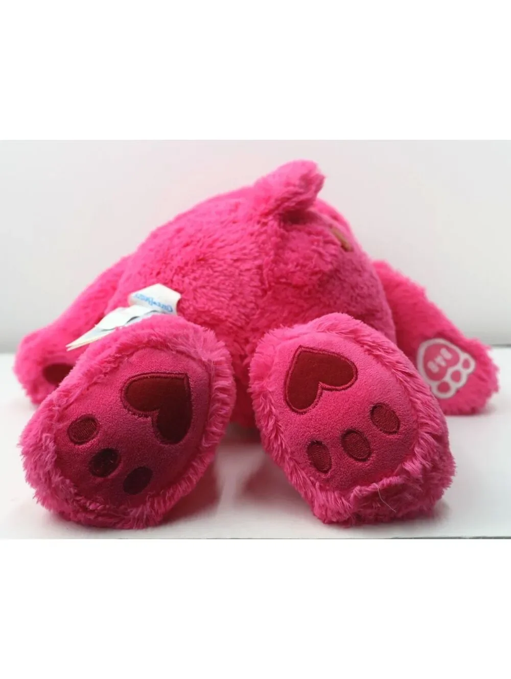 Build A Bear Care Bears Cheer Bear Plush Toy with Rainbow Belly Badge